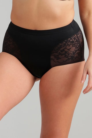 Cueca cintura alta Expert in Silhouette- Preto - Playtex