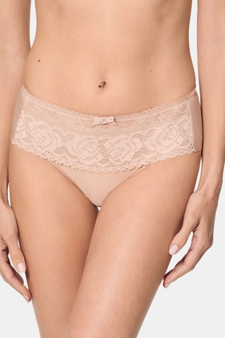 Cueca em renda Flower Elegance - Nude