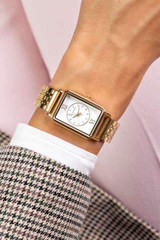 Montre à quartz en acier - Doré et blanc - Emily Westwood