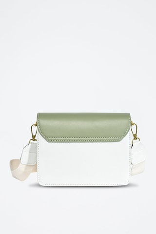 Sac bandoulière - Kaki et rose poudré