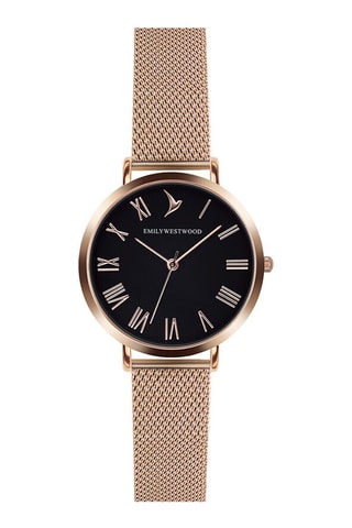Montre Nostalgy - Acier inoxydable rose gold - 33 mm - Emily Westwood