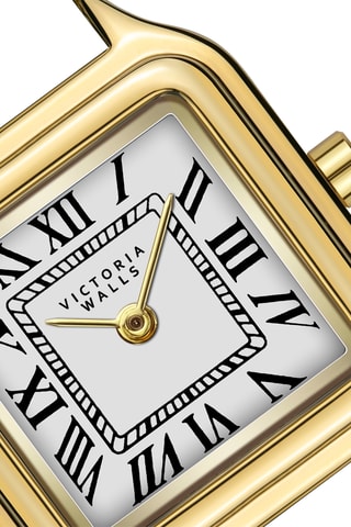 Relógio de quartzo em aço - Dourado e branco - Victoria Walls