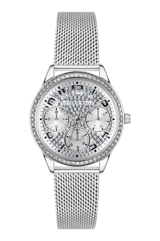 Montre à quartz en acier - Argenté - Victoria Walls