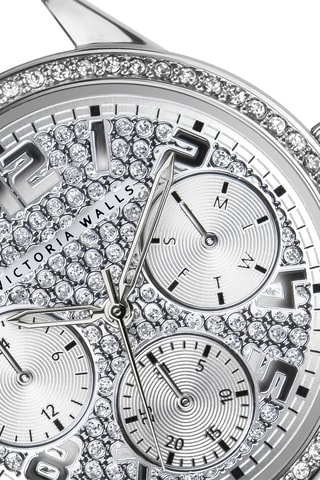 Montre à quartz en acier - Argenté - Victoria Walls