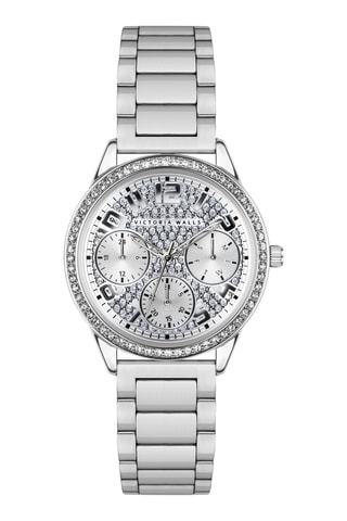 Montre à quartz en acier - Argenté - Victoria Walls