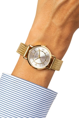 Montre à quartz en acier - Doré et argenté - Victoria Walls