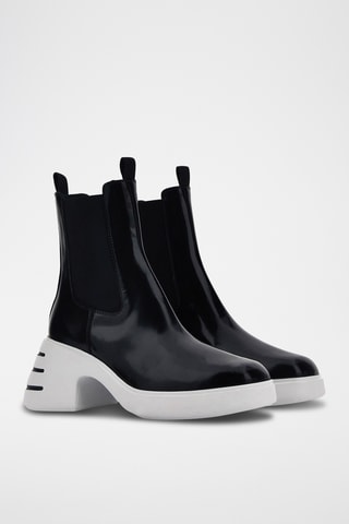Leren Boots met Hak - Zwart