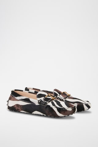 Leren Mocassins - Zwart en Wit