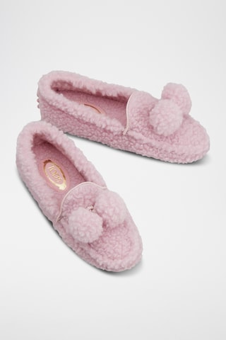 Wollen Mocassins - Roze