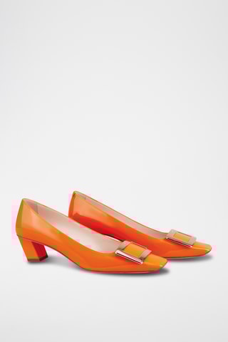 Lakleren Pumps - Oranje
