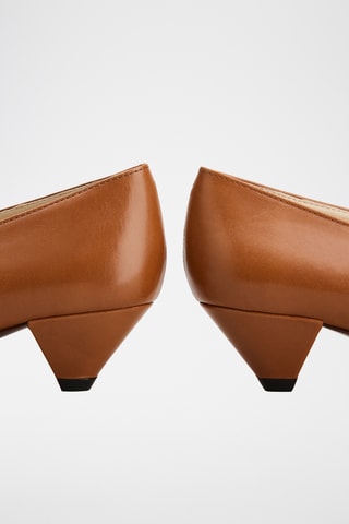 Leren Pumps - Bruin