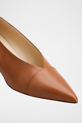 Leren Pumps - Bruin