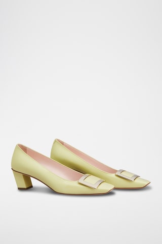 Lakleren Pumps - Zachtgeel