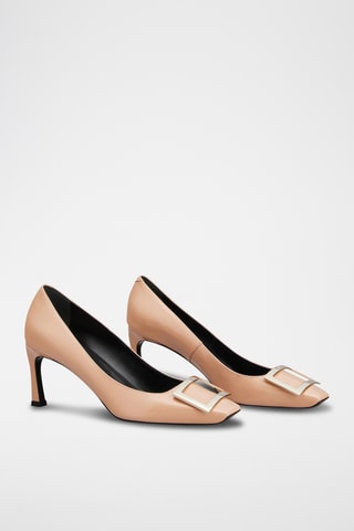 Lakleren Pumps - Zachtroze