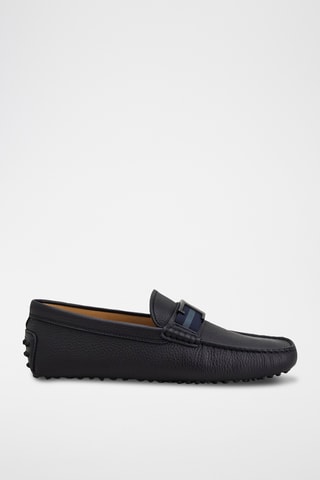 Leren Mocassins - Marineblauw