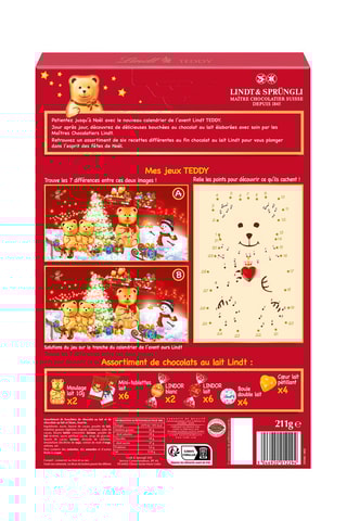 Calendrier de l'Avent Teddy 
211 g