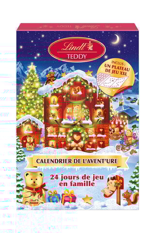 Lindt Calendrier de l'avent Teddy Jeu de société - 191 g