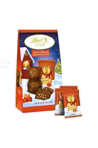 4 x Teddy Lindt céréales croustillantes