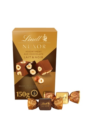4 x Boîte Nuxor aux chocolats lait et noir - 4 x 150 g