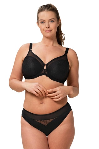 Soutien-gorge ampliforme Azalea Florale W01 - Noir