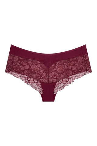 Shorty taille haute Body Make-Up Illusion Lace Shorty - Bordeaux