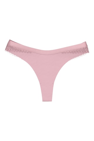 String taille haute Aura Spotlight T High Leg string - Rose