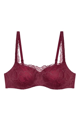 Soutien-gorge ampliforme Body Make-Up Illusion Lace Balconette - Rouge