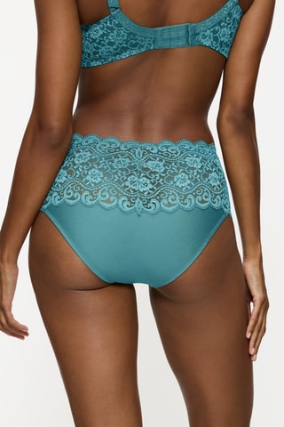 Culotte taille haute Amourette Maxi - Turquoise