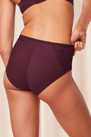 Culotte taille haute Amourette Charm T Maxi02 - Violet