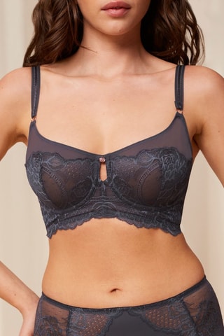 Soutien-gorge Peony - Gris foncé