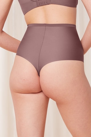 String taille haute Shape Smart - Vieux rose