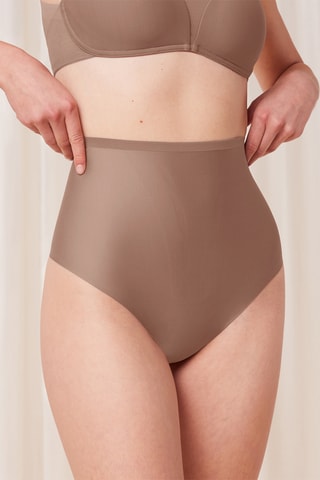 Culotte taille haute - Marron