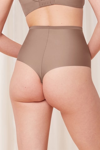 Culotte taille haute - Marron
