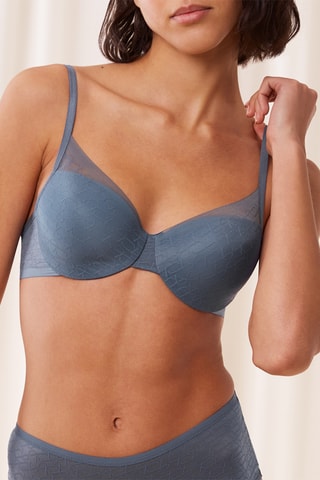 Soutien-gorge push-up - Bleu