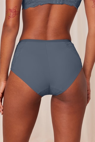 Culotte taille haute - Bleu gris