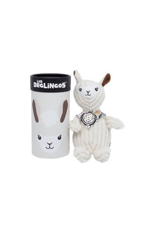 Peluche en velours Muchachos le lama - Ecru