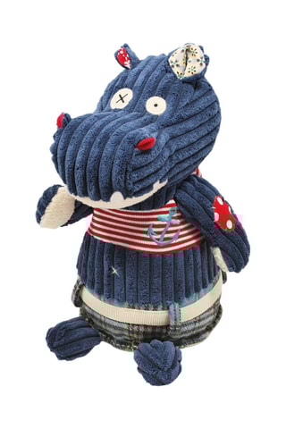 Peluche en velours Hippipos l'hippopotame - Dès la naissance