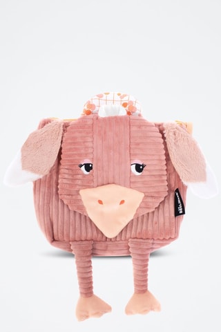 Sac à dos en velours Corduroy - Rose