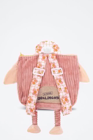 Sac à dos en velours Corduroy - Rose