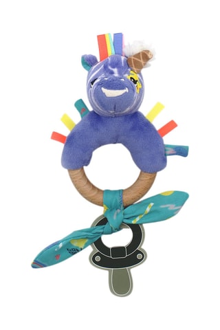 Peluche zèbre en bois et silicone Kriprokos le zèbre - Dès naissance