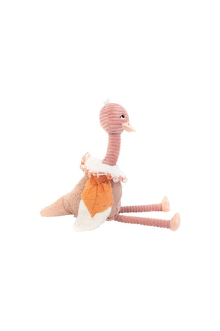 Peluche en velours Pomelos l'autruche - Rose