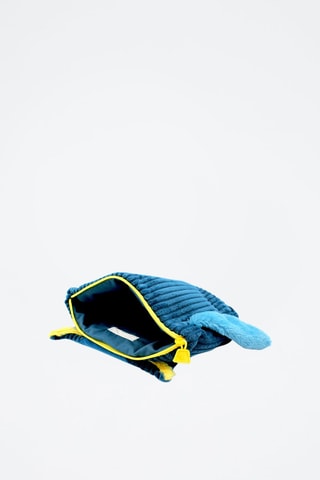 Sac à dos en velours  Le Hibou - Bleu
