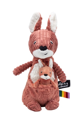Peluche Ptipotos kangourou maman et son bébé - Dès la naissance