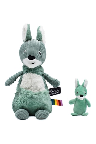 2 peluches Ptipotos Kangourou