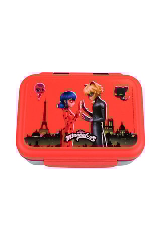 Boîte à goûter en acier inoxydable Ladybug Miraculous - 17 x 7 x 13,5 cm