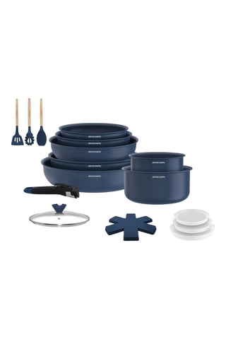 Batterie de cuisine en bois - 18 pièces
