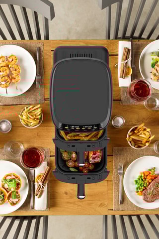 Friteuse sans huile - 2 x 2,5 l - 2 x 1000 W