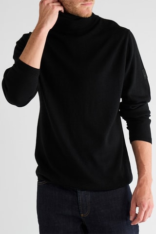 Camisola de lã - Preto