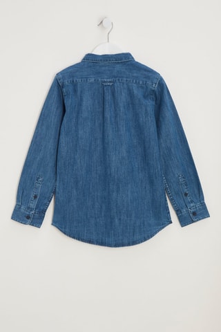 Camisa de ganga - Azul-escuro