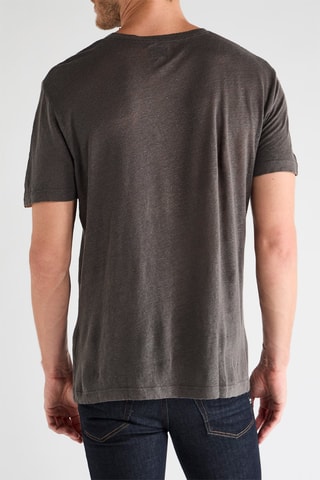 T-shirt em linho - Antracite
